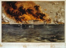 Bombardeo de Fort Sumter, puerto de Charleston, 12 y 13 de abril