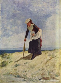 mujer en la playa