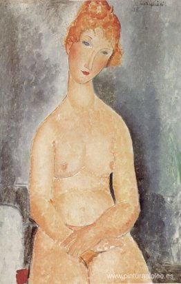 Desnudo sentado