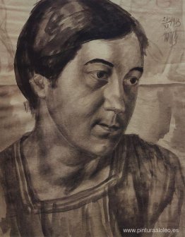 Retrato de la esposa del artista.