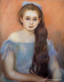 retrato, de, un, niña