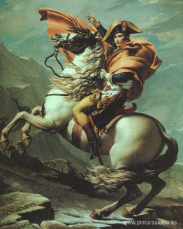 Napoleón cruzando los Alpes por el paso de San Bernardo, 20 de m