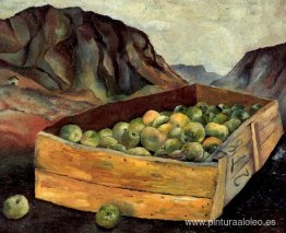 Caja de manzanas en Gales