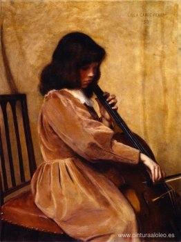 niña tocando un violonchelo