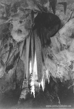 Cortinas de ónix en la sala Papoose, Cavernas de Carlsbad