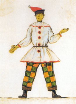 Petrushka. Diseño de vestuario para Vatslav Nijinsky