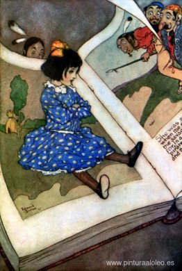 Niña en un libro - ilustración de Hadas que he conocido