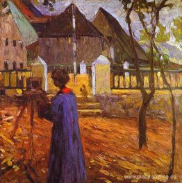 Pintura de Gabriele Munter.