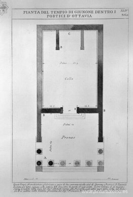 Las antigüedades romanas, t. 4, lámina XLIV. Plano del Templo de