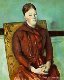 Madame Cezanne en una silla amarilla