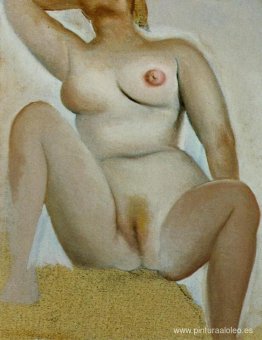 Desnudo femenino sentado