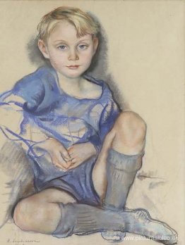 Retrato de Dick Hunter, hijo de Ekaterina Cavos Hunter