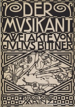 Sobre para la partitura de la ópera 'El músico' de Julius Bittne