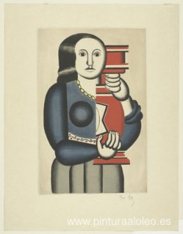 Mujer con tinaja, según Fernand Léger