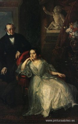 Retrato de Nikolai Ivanovich y Nadezhda Mikhailovna