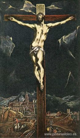 Cristo en agonía en la cruz