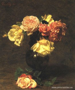 Rosas blancas y rosadas