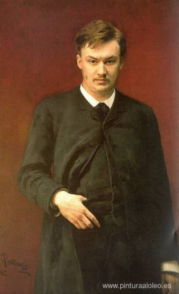 Retrato del compositor Alexander Glazunov