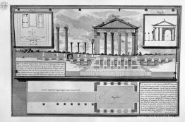 Las antigüedades romanas, t. 4, lámina XXXIX. Plantas y alzados