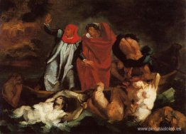 La barca de Dante (después de Delacroix)