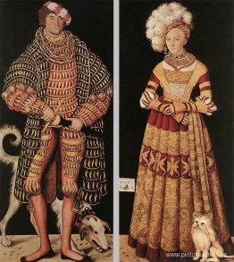 Retratos de Enrique el Piadoso, duque de Sajonia y su esposa Kat