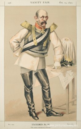 Estadistas No.660 Caricatura del Conde von Bismarck Schoenausen