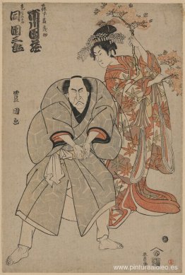 Los actores Ichikawa Danzō e Ichikawa Danzaburō