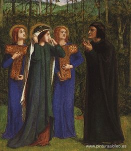 El encuentro de Dante y Beatriz en el paraíso