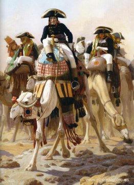 El general Bonaparte con su Estado Mayor en Egipto