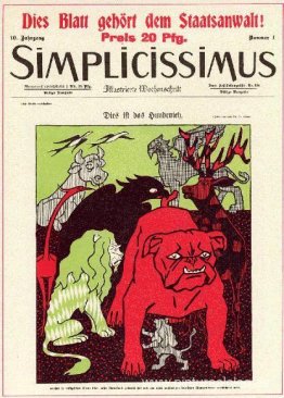 Ilustración de portada para la revista Simplicissimus