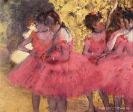 Las bailarinas rosas, antes del ballet