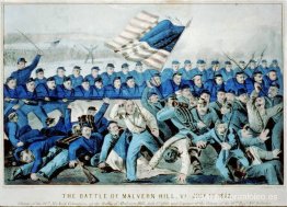 La batalla de Malvern Hill, Virginia, 1 de julio de 1862