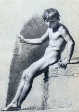 Figura desnuda sentada