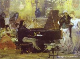 Chopin actuando en la sala de invitados de Anton Radziville en B