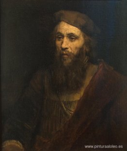 retrato, de, un, hombre barbudo