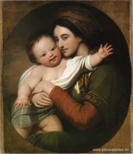 La Sra. Benjamin West y su hijo Raphael