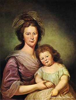 La señora Thomas Leiper y su hija, Helen Hamilton Leiper