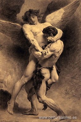 Jacob luchando contra el ángel