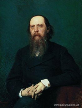 Retrato del escritor Mikhail Evgrafovich Saltykov (N. Shchedrin)