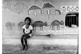 Un niño en Santiniketan, Birbhum, Bengala Occidental