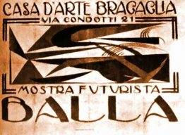 Cartel de "Casa de Arte Bragaglia"