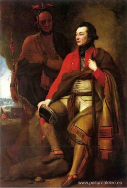 Retrato del coronel Guy Johnson y Karonghyontye