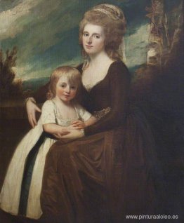 Frances Bankes (1756–1847), Lady Brownlow, con su hijo, el Honor