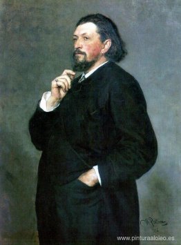 Retrato del editor musical y mecenas Mitrofan Petrovich Belyayev