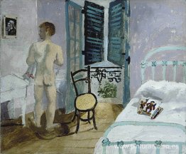 Desnudo en un dormitorio, retrato de fr.Francis Rose