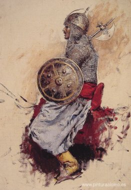 Hombre con armadura (boceto preparatorio para entrar a la mezqui