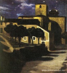 Escena nocturna en Ávila