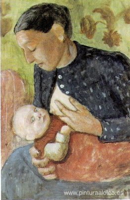 Madre lactante de Paula Modersohn-Becker