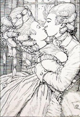 El beso. Ilustración del Libro de la Marquesa