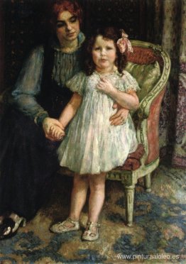 Retrato de Madame Goldner Max y su hija Juliette